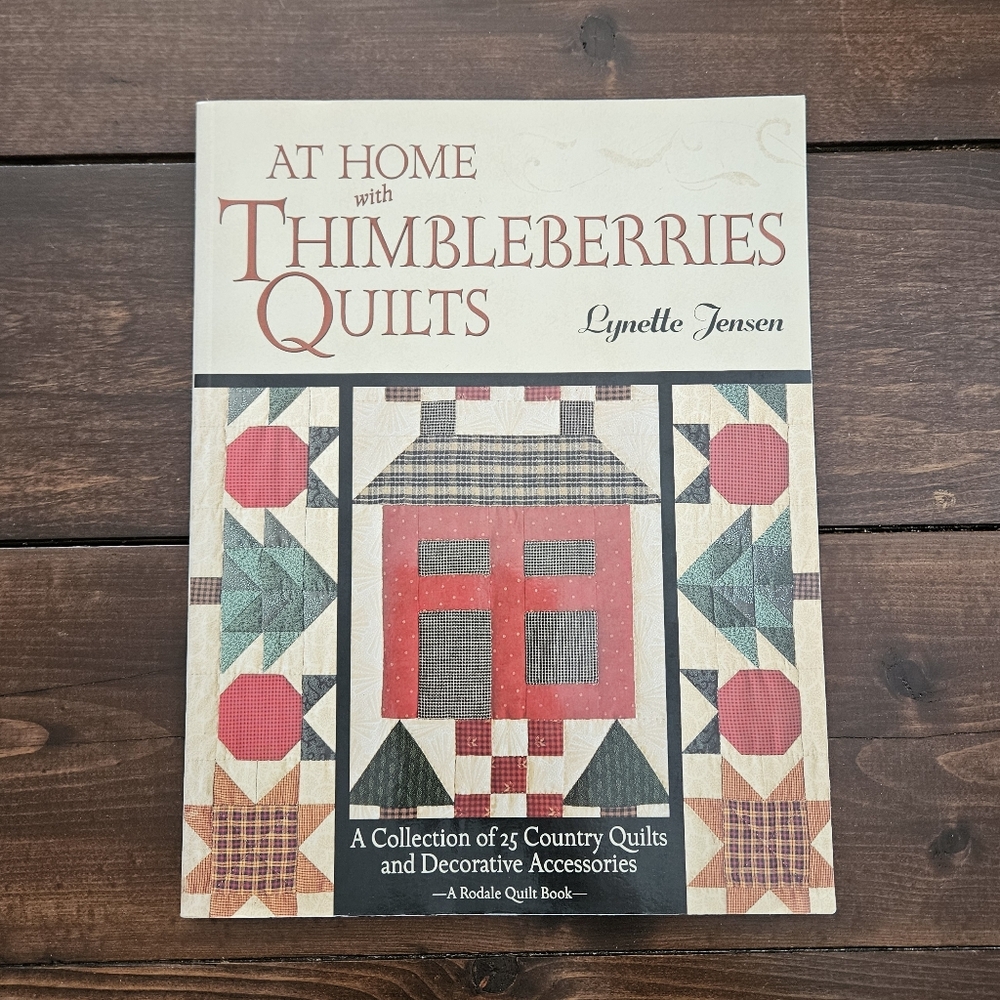 At Home with Thimbleberries Quilts by Lynette Jensen Paperback Sewing Book